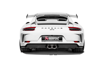 Load image into Gallery viewer, Akrapovic S-PO/TI/8-TP FITS: 2018 Porsche 911 GT3 (991.2) Slip-On Race Line (Titanium) w/Titanium Tail Pipe Set Muffler