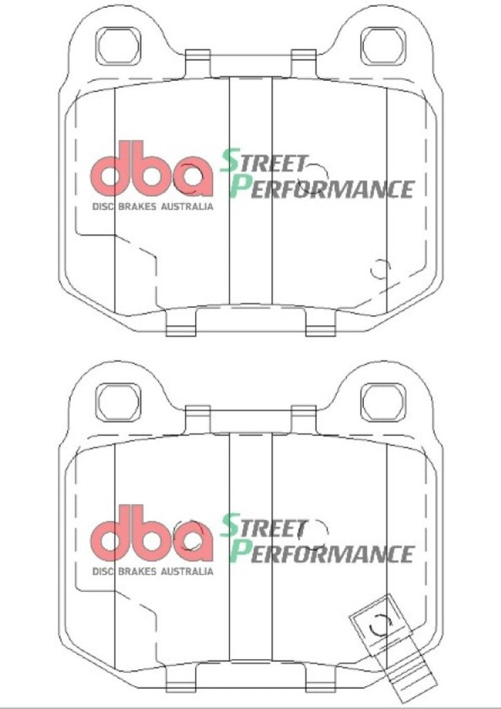 DBA DB1521SP FITS: 03-06 EVO / 04-09 STi / 03-07 350Z Track Edition/G35 w/ Brembo SP500 Rear Brake Pads Brake Pads Performance
