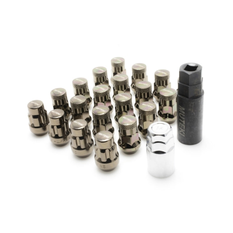 Wheel Mate 32926TP FITS: Muteki SR35 Close End Lug Nuts w/ Lock Set Chrome 12x1.50 35mm Lug Nuts