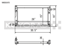 Load image into Gallery viewer, Koyo VH093470 FITS: Radiators FITS: 17-22 Subaru Impreza 2.0L Non-Turbo / 18-22 Crosstrek 2.0/2.5L Non-Turbo Aluminum Radiator Radiators