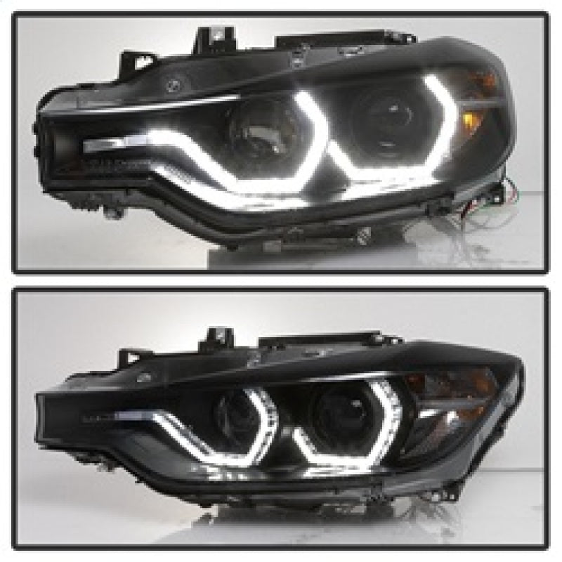 SPYDER 5085047 FITS: 12-14 BMW F30 3 Series 4DR Projector Headlights LED DRL Blk Smoke PRO-YD-BMWF3012-DRL-BSM Headlights