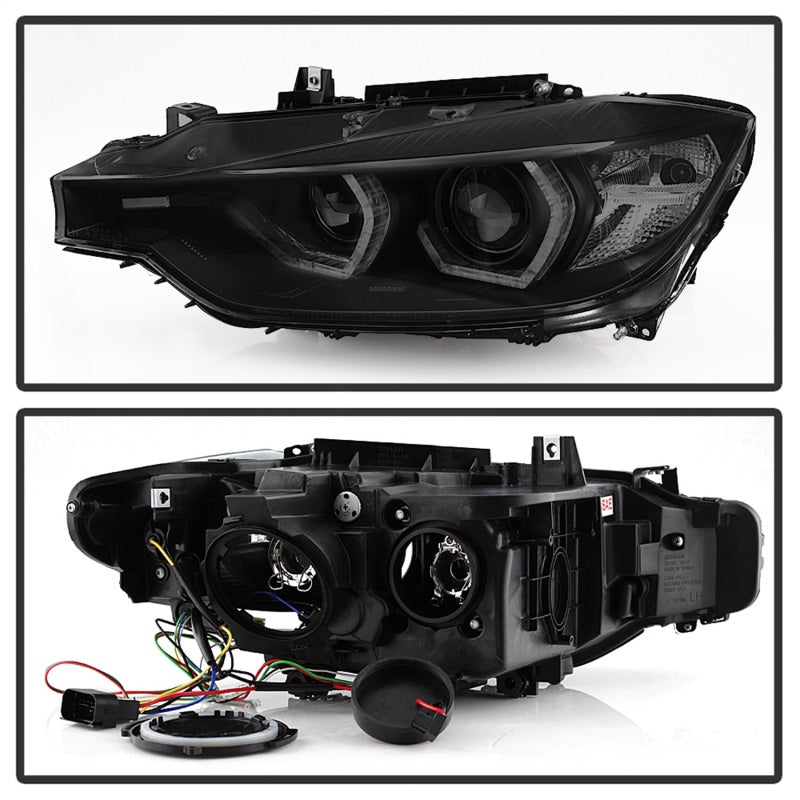 SPYDER 5085047 FITS: 12-14 BMW F30 3 Series 4DR Projector Headlights LED DRL Blk Smoke PRO-YD-BMWF3012-DRL-BSM Headlights