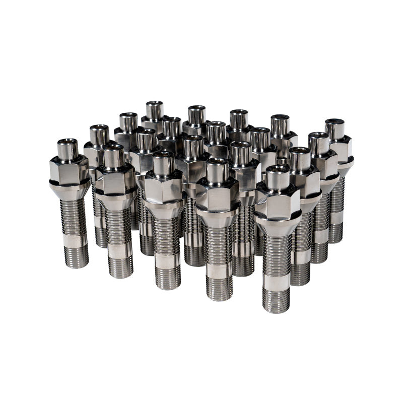 Wheel Mate TIM14C6074R FITS: Titanium Wheel Stud Conversion (Raw Ti) M14x1.25 to M14x1.5 74mm 60deg Lug Nut Wheel Studs