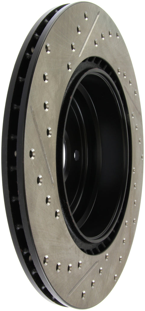 Stoptech 127.34080L FITS:StopTech 06 BMW 330 / 07-09 BMW 335 Slotted & Drilled Left Rear Rotor Brake Rotors Slot & Drilled