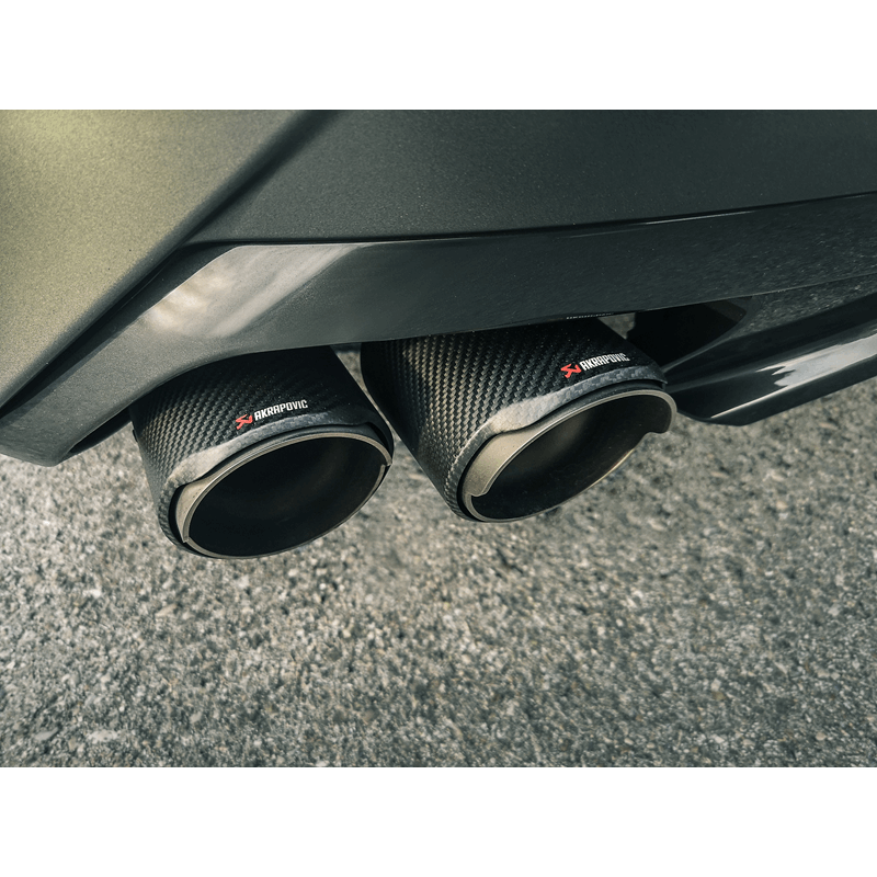 Akrapovic S-BM/T/9H FITS: 2019 BMW Z4 M40i (G29) Slip-On Line (Titanium) w/Carbon Fiber Tips Muffler