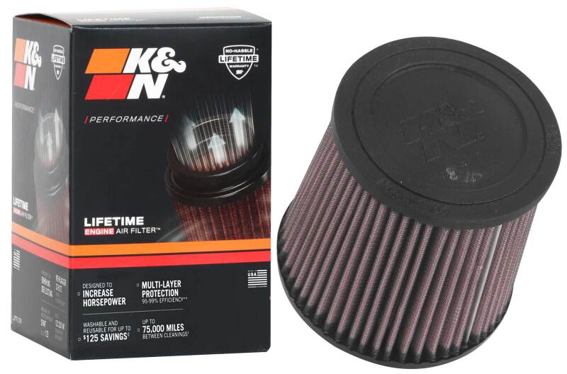K&N Engineering RU-3600 FITS:K&N Universal Air Filter 4in Flange / 5-3/8 in Base / 4-1/2in Top / 5in Height Air Filters Universal Fit
