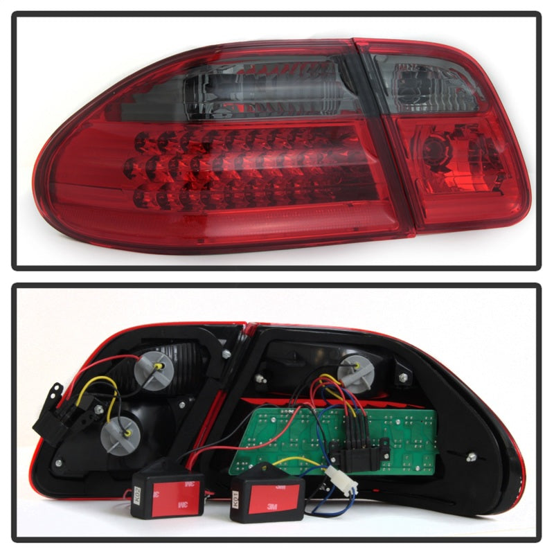 SPYDER 5020659 FITS: -Xtune Mercedes Benz W210 E-Class 96-02 LED Tail Lights Red Smoke ALT-CL-MBW210-LED-RSM Tail Lights