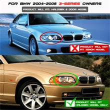 Load image into Gallery viewer, SPYDER 5077141 FITS: BMW E46 3-Series 04-06 2 DR Projector Halogen Model- LED Halo Blk PRO-YD-BMWE4604-2DR-HL-BK Headlights
