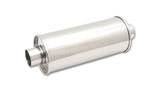 Vibrant 1139 FITS: StreetPower Round Muff 5inx9inx14in long Muff body 4in inlet I.D. x 4in outlet Center-Center Muffler