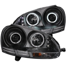Load image into Gallery viewer, ANZO 121345 FITS: 2006-2009 Volkswagen Rabbit Projector Headlights w/ Halo Black (CCFL) Headlights