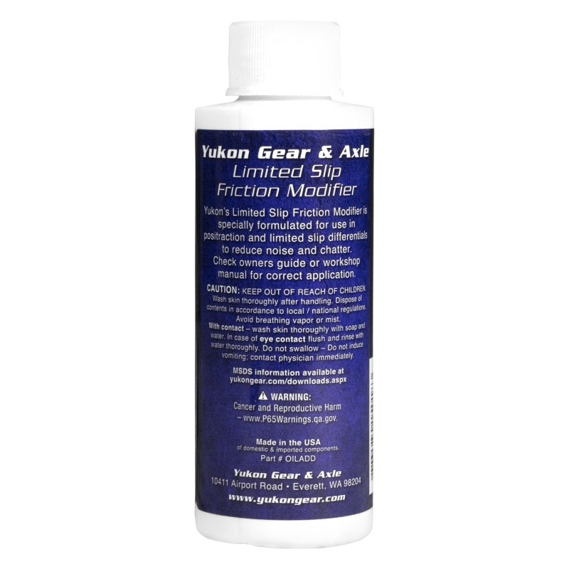 Yukon Gear & Axle OILADD FITS: -Yukon Gear Friction Modifier Gear Oils