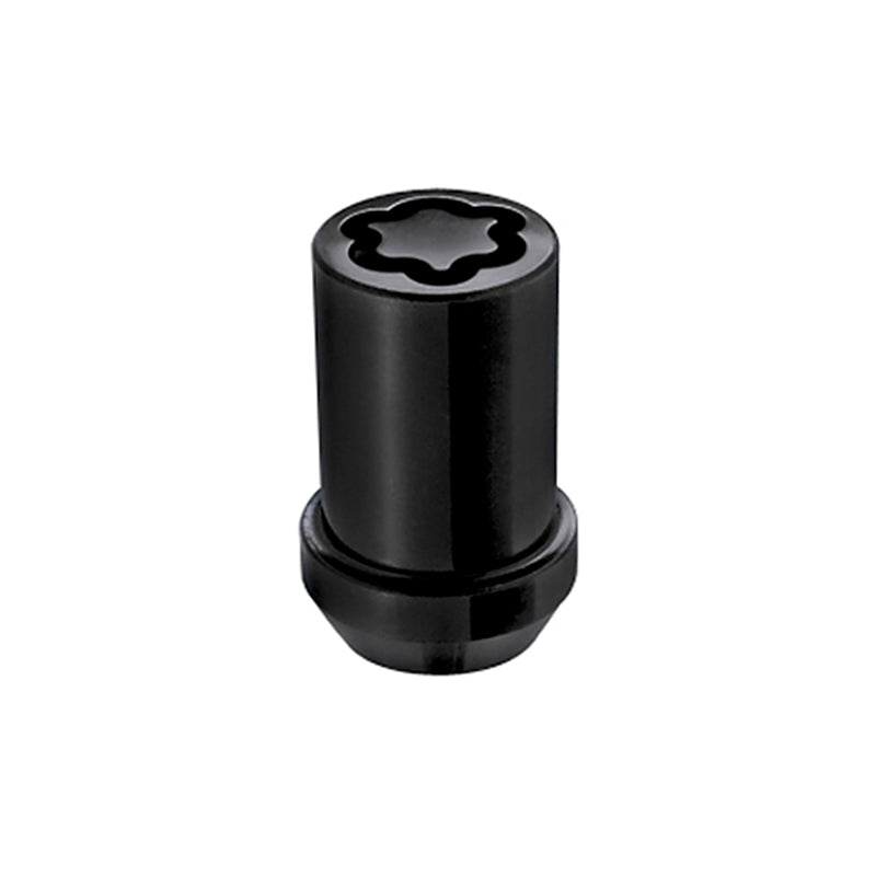 McGard 25357 FITS: Wheel Lock Nut Set 4pk. (Tuner / Cone Seat) M12X1.5 / 13/16 Hex / 1.24in. Length Black Lug Nuts