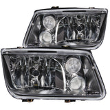 ANZO 121169 FITS: 1999-2005 Volkswagen Jetta Crystal Headlights Black w/o Bulbs Headlights