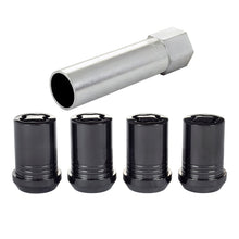 Load image into Gallery viewer, McGard 25357 FITS: Wheel Lock Nut Set 4pk. (Tuner / Cone Seat) M12X1.5 / 13/16 Hex / 1.24in. Length Black Lug Nuts