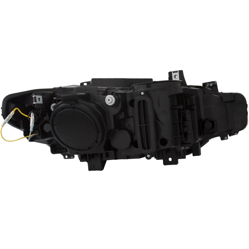 ANZO 121504 FITS: 2012-2015 BMW 3 Series Projector Headlights w/ U-Bar Black Headlights
