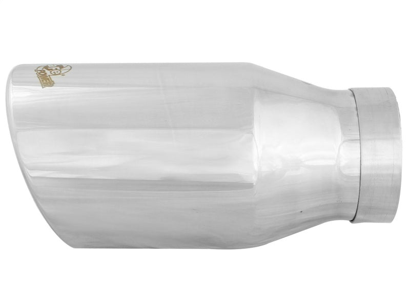 aFe 49T40604-P12 FITS: Diesel Exhaust Tip Bolt On Polished 4in Inlet x 6in Outlet x 12in Length Catback