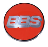 BBS 10.02.3605 FITS: Center Cap 70.6mm Red/Silver (5-Tab) Wheel Center Caps