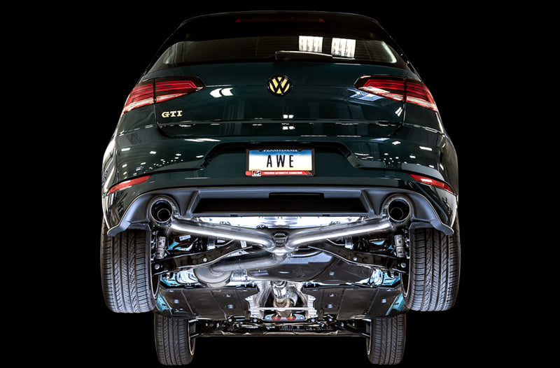AWE Tuning 3015-32096 FITS: Volkswagen GTI MK7.5 2.0T Touring Edition Exhaust w/Chrome Silver Tips 102mm Catback