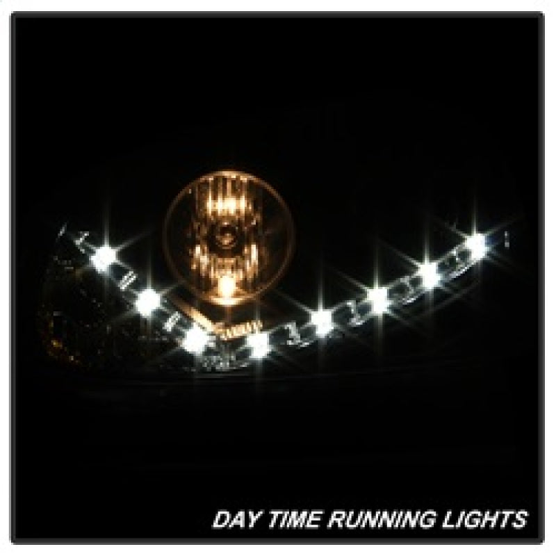 SPYDER 5017529 FITS: Volkswagen GTI 06-09/Jetta 06-09 Xenon/HID Model Only DRL Black PRO-YD-VG06-HID-DRL-BK Headlights