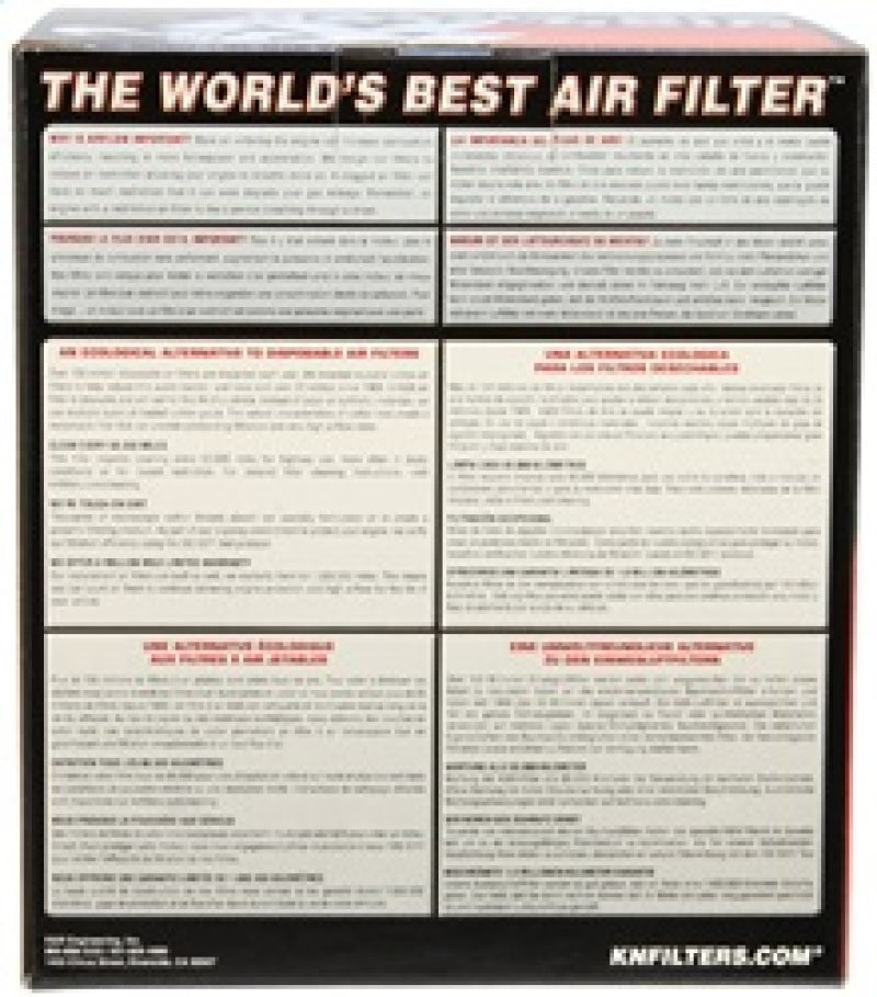 K&N Engineering RU-4550 FITS:K&N Universal Air Filter 4in Flange / 5-3/8in Base / 4-1/2in Top / 6in Height Air Filters Universal Fit