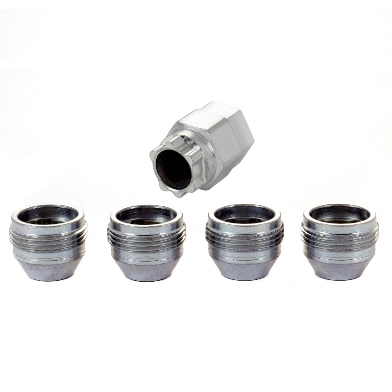 McGard 24012 FITS: Wheel Lock Nut Set 4pk. (Under Hub Cap / Cone Seat) M12X1.5 / 19mm & 21mm Hex / .775in. L Lug Nuts
