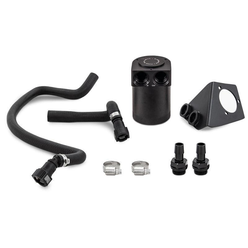 Mishimoto MMBCC-C8-20P FITS: Oil Catch Cans FITS: 2020+ Chevrolet Corvette C8 Baffled Oil Catch Can Kit (PCV Side) Black Oil Catch Cans