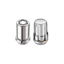 Load image into Gallery viewer, McGard 65457 FITS: SplineDrive Tuner 4 Lug Install Kit w/Locks & Tool (Cone) M12X1.5 / 13/16 Hex Chrome Lug Nuts