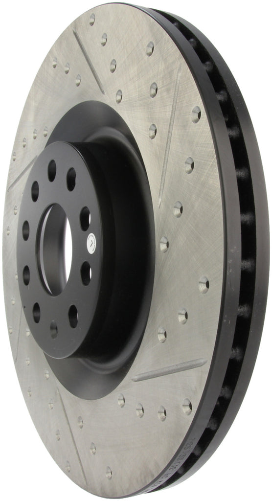 Stoptech 127.33112L FITS:StopTech 09 VW Passat CC / 06-09 Passat Slotted & Drilled Left Front Rotor Brake Rotors Slot & Drilled