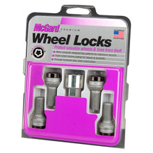 Load image into Gallery viewer, McGard 28374 FITS: Wheel Lock Bolt Set 4pk. (Radius Seat) M14X1.5 / 17mm Hex / 27.0mm Shank Length Black Wheel Bolts