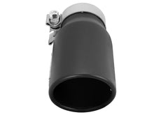 Load image into Gallery viewer, aFe 49T30401-B09 FITS: MACHForce XP 3in Inlet x 4in Outlet x 9in Length Clamp-On Black Tip Catback