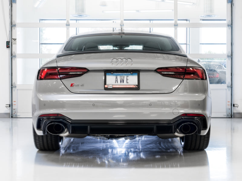 AWE Tuning 3015-33108 FITS: Audi B9 RS5 Touring Edition Exhaust w/ Diamond Black RS Tips Catback