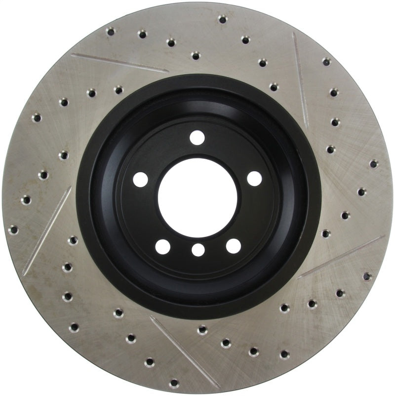 Stoptech 127.34093R FITS:StopTech 07-09 BMW 335 (E90/E92/E93) Slotted & Drilled Right Front Rotor Brake Rotors Slot & Drilled
