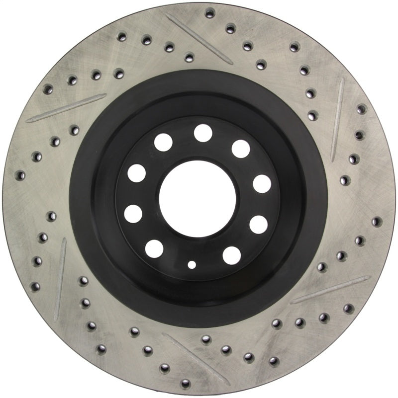 Stoptech 127.33113R FITS:StopTech 09 VW Passat CC / 06-09 Passat Slotted & Drilled Right Rear Rotor Brake Rotors Slot & Drilled