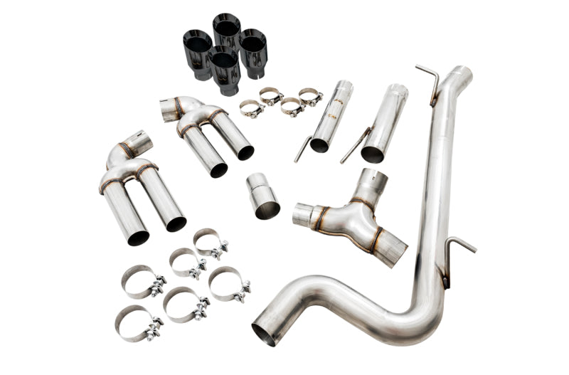 AWE Tuning 3015-43150 FITS: Audi 8V S3 Track Edition Exhaust w/Diamond Black Tips 102mm Catback