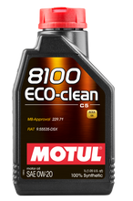 Load image into Gallery viewer, Motul 108813 FITS: 1L Synthetic Engine Oil 8100 Eco-Clean 0W20 Motor Oils
