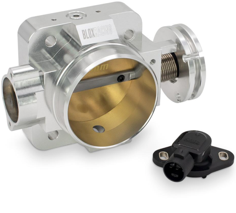 BLOX Racing BXIM-00205-SI-V2 FITS: Honda B/D/H/F Series Engines 76mm Silver Billet Throttle Body V2 Throttle Bodies