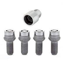 Load image into Gallery viewer, McGard 28174 FITS: Wheel Lock Bolt Set 4pk. (Radius Seat) M14X1.5 / 17mm Hex / 27.0mm Shank Length Chrome Wheel Bolts