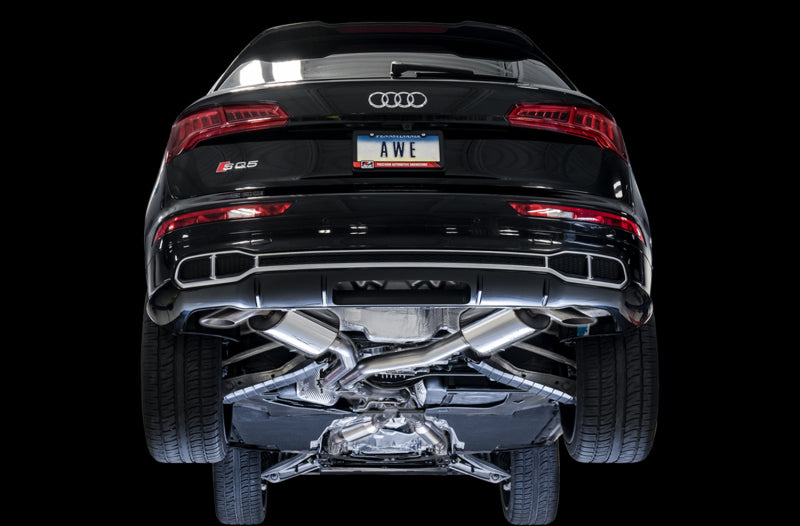 AWE Tuning 3015-31016 FITS: Audi B9 SQ5 Resonated Touring Edition Cat-Back Exhaust No Tips (Turn Downs) Catback