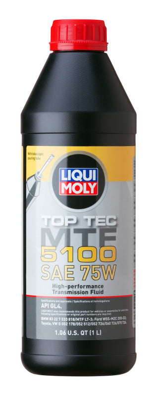 LIQUI MOLY 20352 FITS: 1L Top Tec MTF 5100 75W Gear Oils
