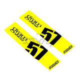 Gram Lights WC57SSTKY FITS: 57DR/57CR Spoke Sticker Luminous Yellow (2 PCS) Wheel Accessories
