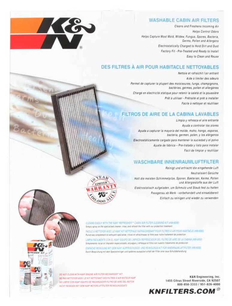 K&N Engineering VF4002 FITS:K&N Replacement Cabin Air Filter Cabin Air Filters