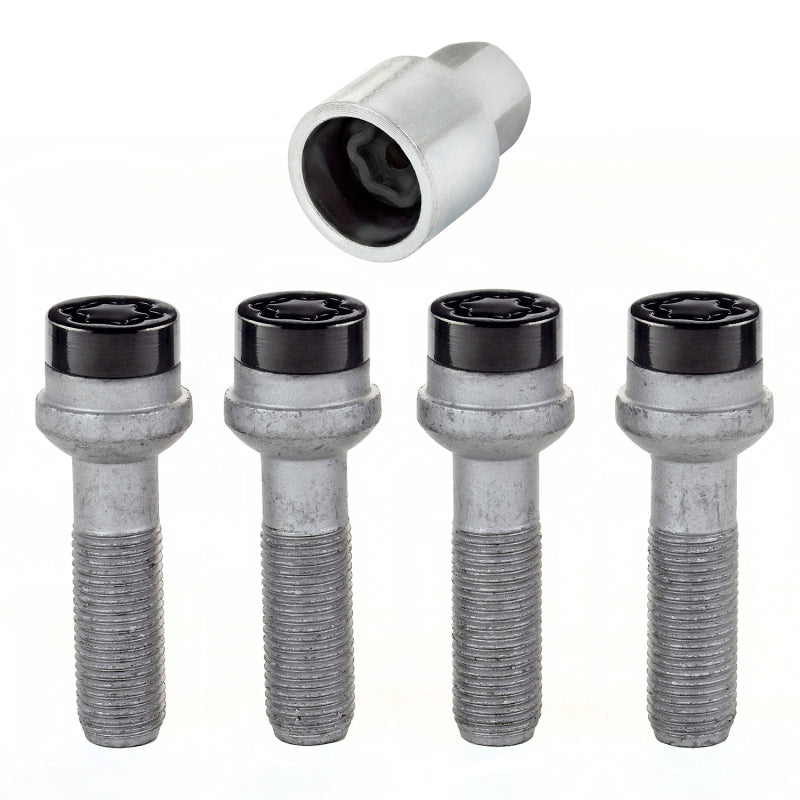 McGard 28317 FITS: Wheel Lock Bolt Set 4pk. (Radius Seat) M14X1.5 / 17mm Hex / 45.0mm Shank Length Black Wheel Bolts