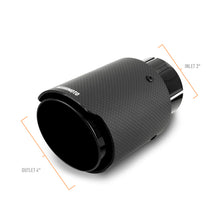 Load image into Gallery viewer, Mishimoto MMEXH-TIP-CF3BK FITS: Muffler FITS: Carbon Fiber Muffler Tip 3in Inlet 4in Outlet Black Muffler