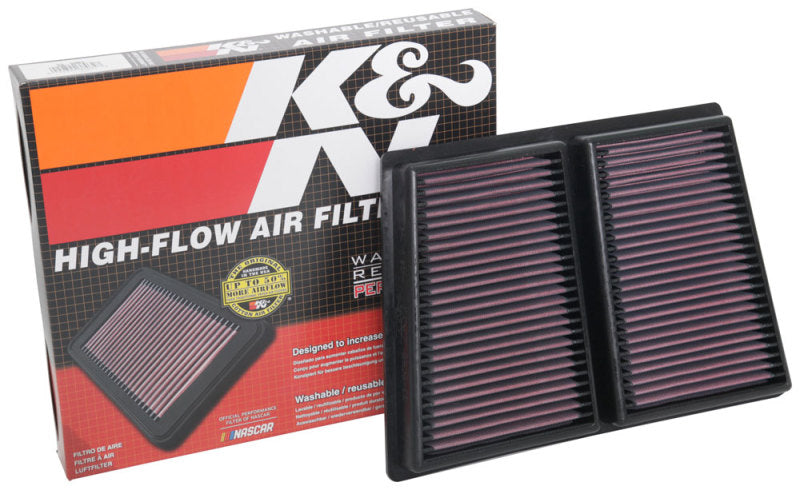 K&N Engineering 33-5085 FITS:K&N 17-18 Alpha Romeo Giulia 2.9L V6 F/I Replacement Panel Air Filter Air Filters Drop In