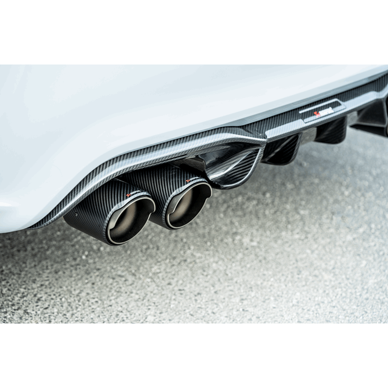 Akrapovic S-BM/T/3H FITS: 2018+ BMW M2 Competition/M2 CS (F87N) Slip-On Line (Titanium) w/Carbon Fiber Tips Muffler