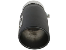 Load image into Gallery viewer, aFe 49T40501-B12 FITS: Power Diesel Exhaust Tip Black- 4 in In x 5 out X 12 in Long Bolt On (Right) Catback