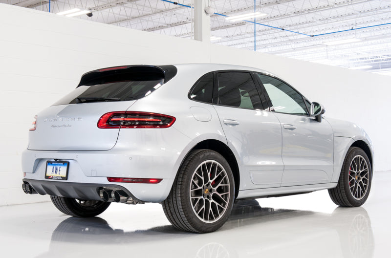 AWE Tuning 3020-43040 FITS: Porsche Macan Track Edition Exhaust System Diamond Black 102mm Tips Axle Back