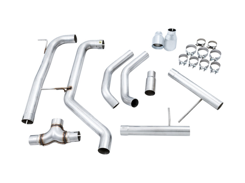 AWE Tuning 3020-22034 FITS: 18-21 Volkswagen Jetta GLI Mk7 Track Edition Exhaust Chrome Silver Tips (Fits OEM DP) Catback