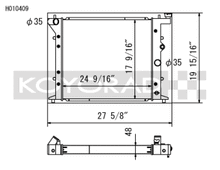 Load image into Gallery viewer, Koyo H010409 FITS: Radiators FITS: 92-96 Toyota Chaser/Mark II/Cresta (JZX90) 2.5L Turbo (M/T) Radiator (JDM Only) Radiators
