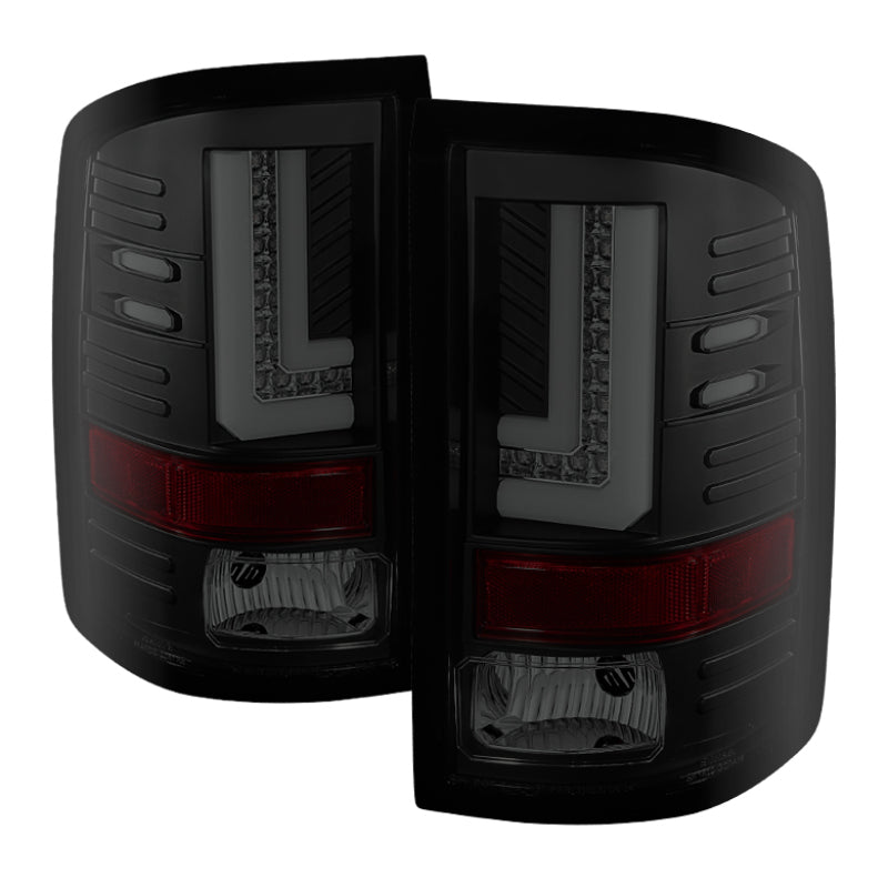 SPYDER 5080707 FITS: GMC Sierra 14-16 LED Tail Lights Black Smoke ALT-YD-GS14-LBLED-BSM Tail Lights